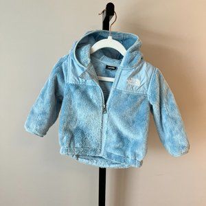 The North Face Oso Full Zip Hoodie infant 6-12 months color: light blue